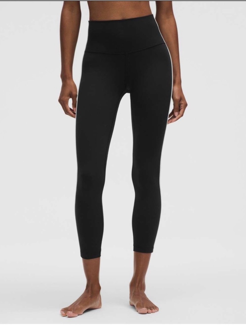 Lululemon Align High-Rise Side-Stripe Tight 25" Size 10 Black White Leggings